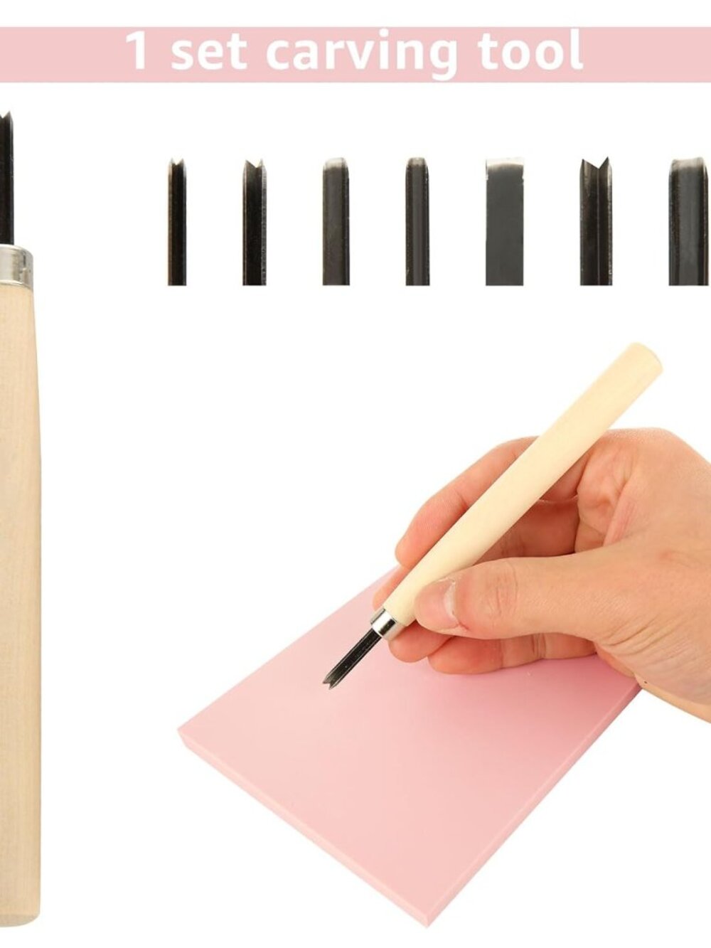 10 Pack Rubber Stamp Making Kit - Block Printing Kit，Linoleum Carving Tools with - Picture 3 of 7